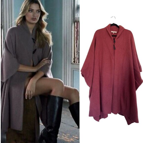 Brand New Naked cashmere ONE SIZE 100% cashmere Poncho Cardigan - Picture 1 of 7